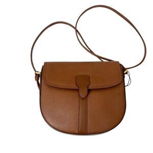 BURBERRYS Leather Shoulder Crossbody Bag 💼 Dark Brown